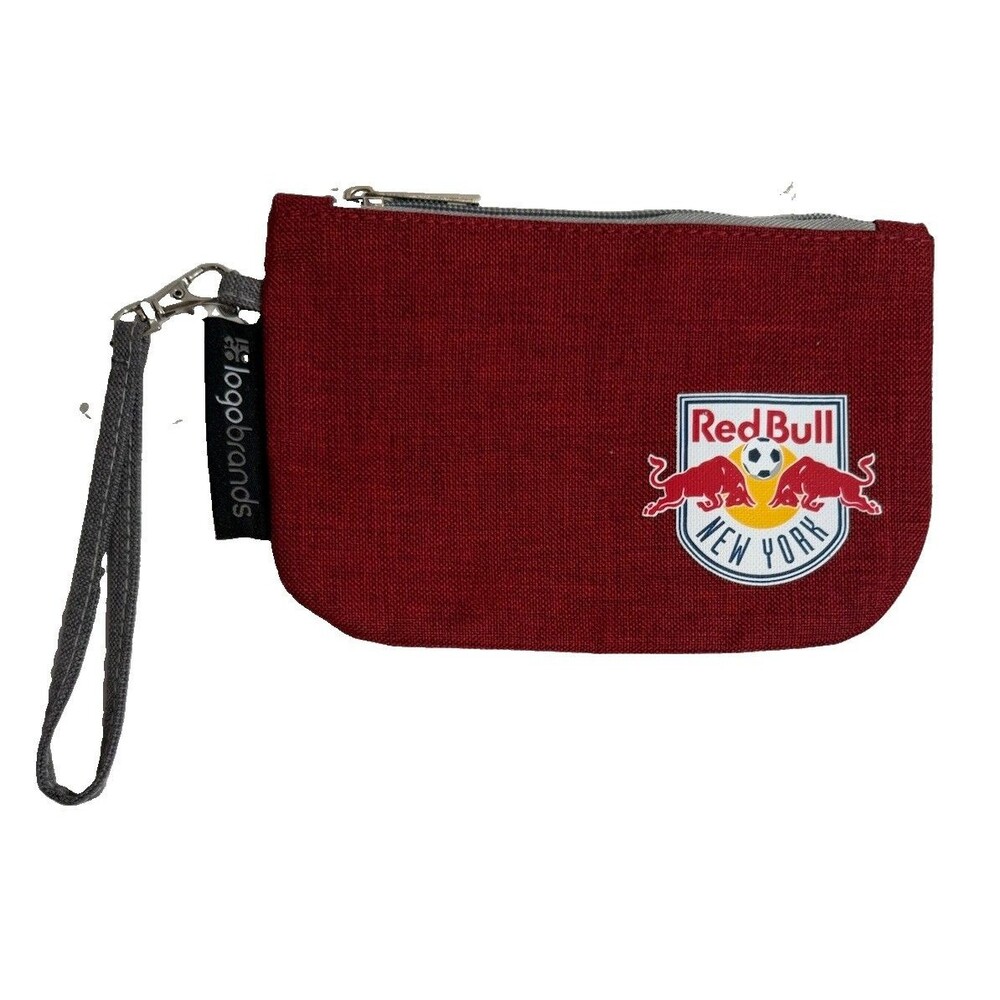 Red Bull New York Wristlet Bag LogoBrands Soccer NWOT 8”x5” Zip Close Casual